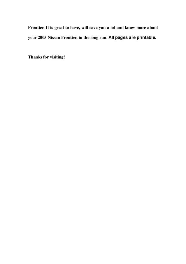 Nissan Owners Manual