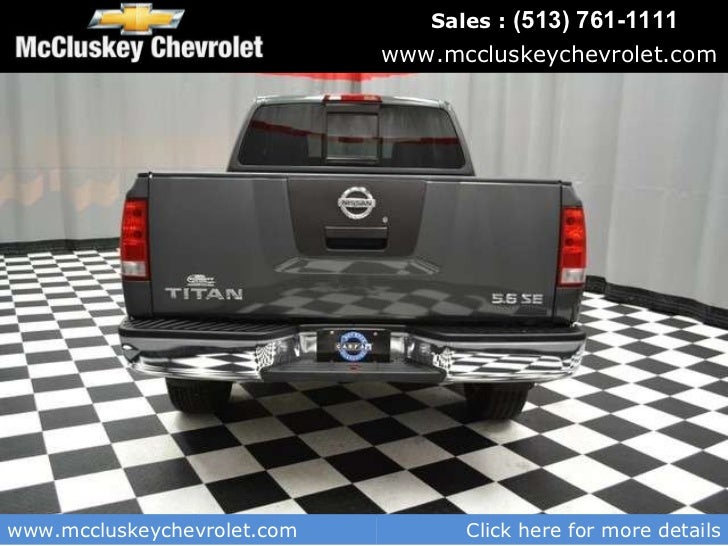 Used 2005 Nissan Titan SE Pickup Truck at Cincinnati & Hamilton, Ohio