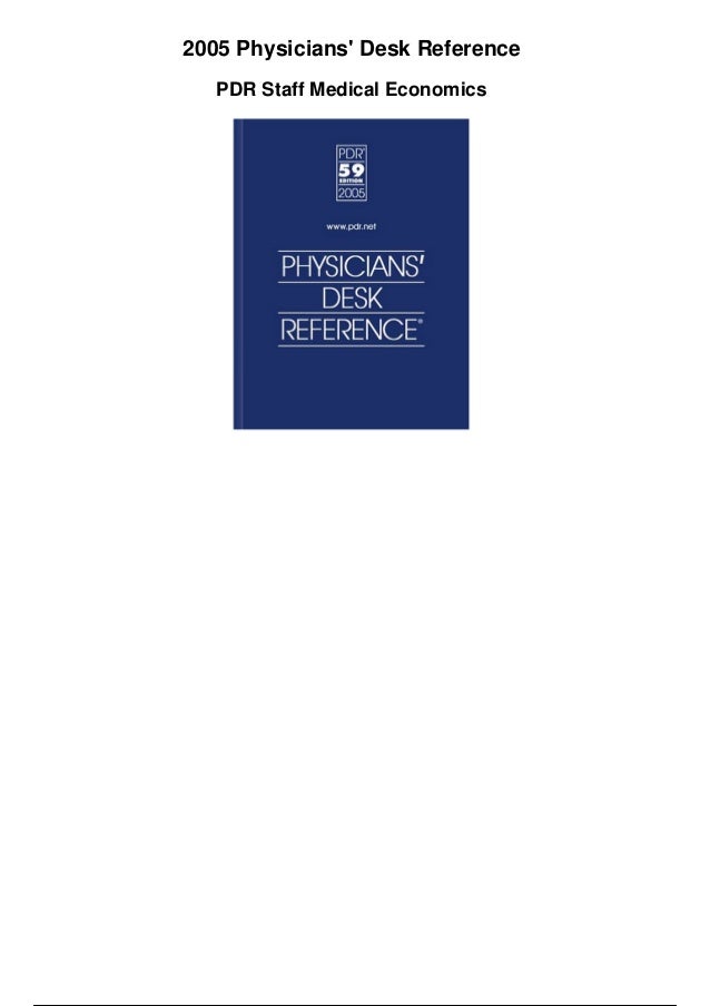2005 Physicians Desk Reference Pdf