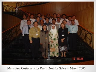Managing Customers for Profit, Not for Sales in March 2005
 