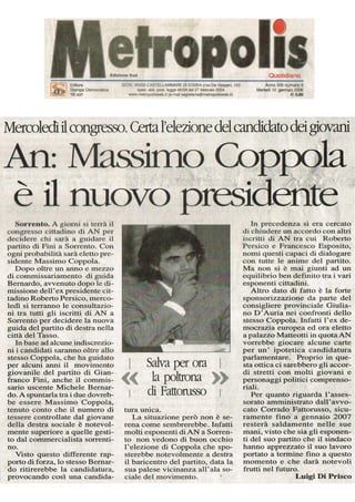 AN: Massimo Coppola è il nuovo presidente