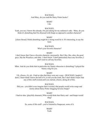 2006 08-01-snapecast ep03-transcript | PDF