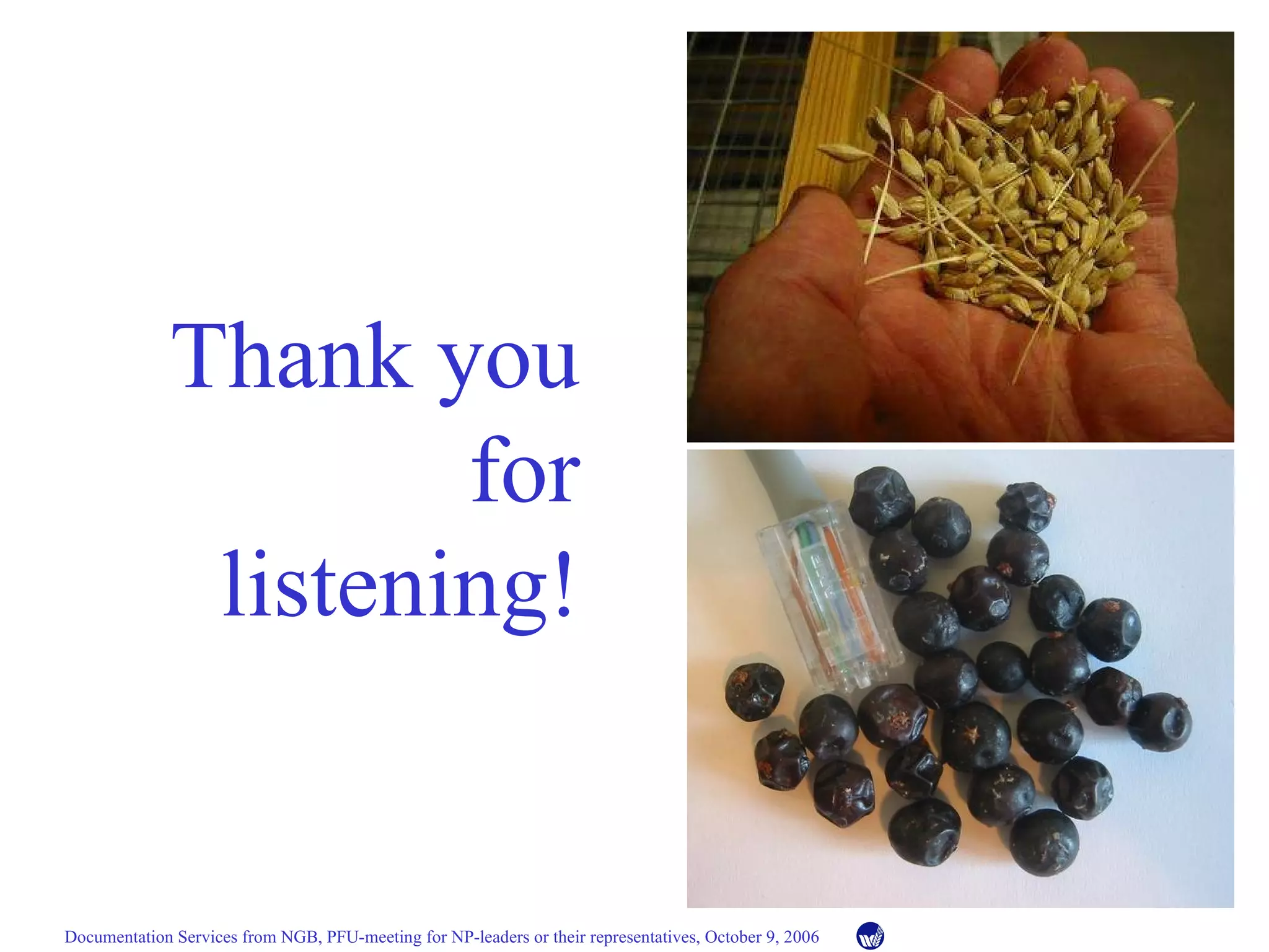 Thank you for listening! 