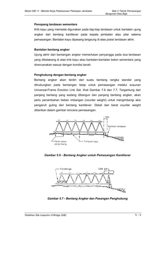 2006 11-metode kerja pelaksanaan jembatan | PDF