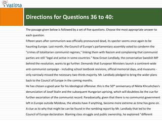 Problem31In the context of science, according to the passage, the interaction of dogmatic beliefs and critical attitude can be best described as:A duel between two warriors in which one has to die.The effect of a chisel on a marble stone while making a sculpture.The feed share (natural gas) in fertilizer industry being transformed into fertilizers.A predator killing its prey.The effect of fertilizers on a sapling.