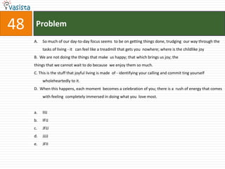 Problem44Why, according to the passage, do principles of justice need to be based on an original agreement?Social institutions and laws can be considered fair only if they conform to principles of justice.Social institutions and laws can be fair only if they are consistent with the principles of justice as initially agreed upon.Social institutions and laws need to be fair in order to be just.Social institutions and laws evolve fairly only if they are consistent with the principles of justice as initially agreed upon.Social institutions and laws conform to the principles of justice as initially agreed upon.