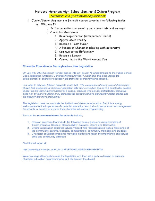 06 07 Pathways Seminar Syllabus 06 07 Pathways Seminar Syllabus