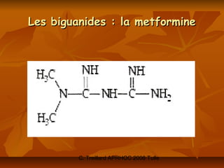 Les biguanides : la metformine




         C. Treillard APRHOC 2006 Tulle
 