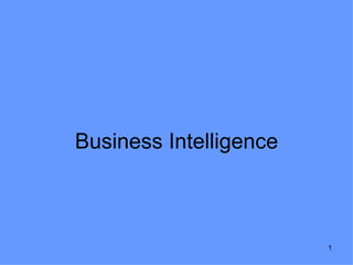 Business Intelligence 