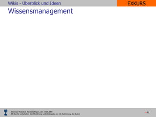 Wissensmanagement EXKURS 