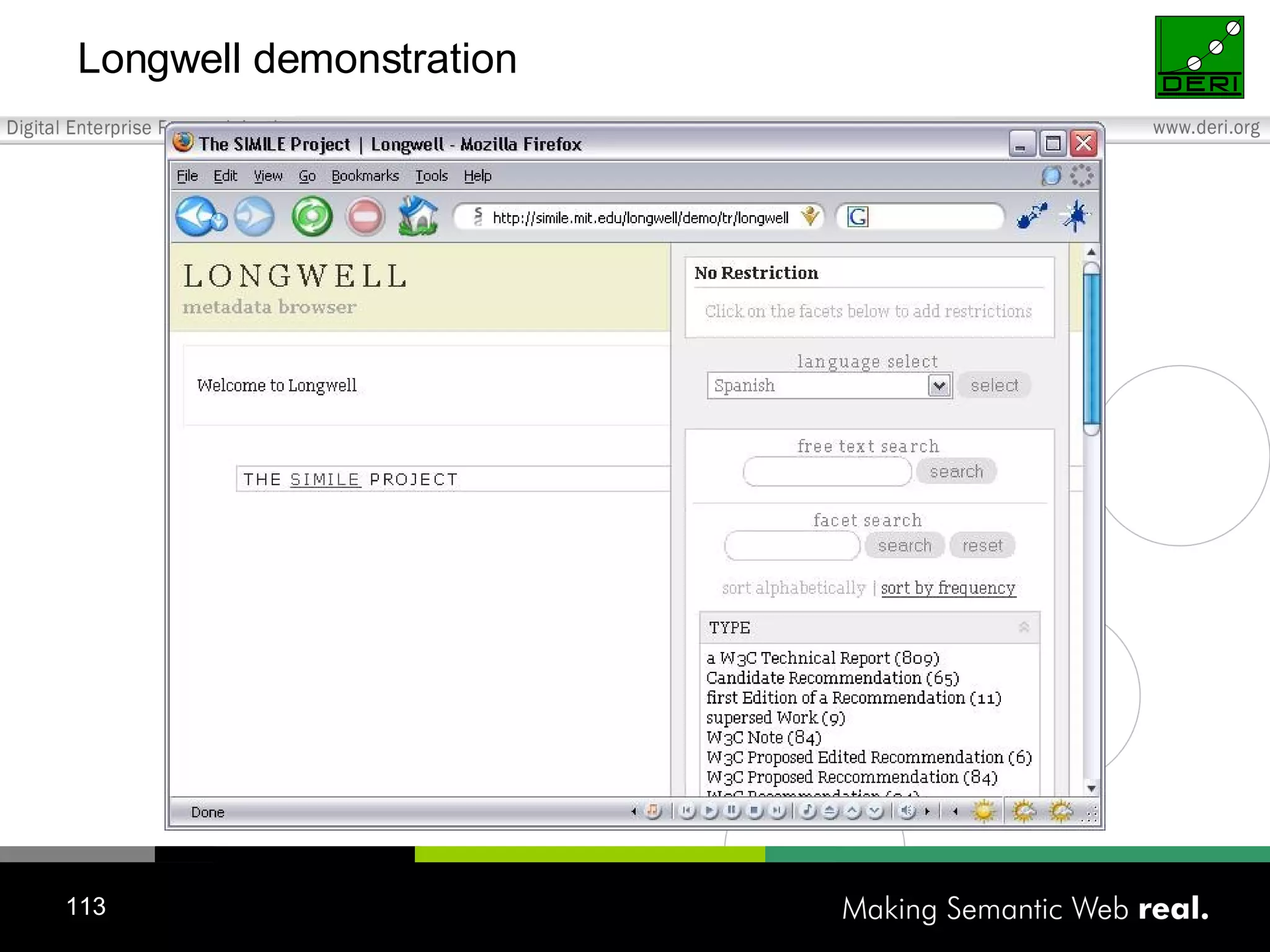 Longwell demonstration 