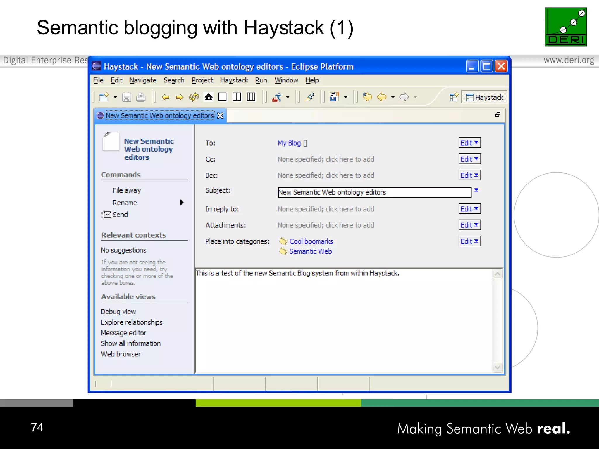 Semantic blogging with Haystack (1) 