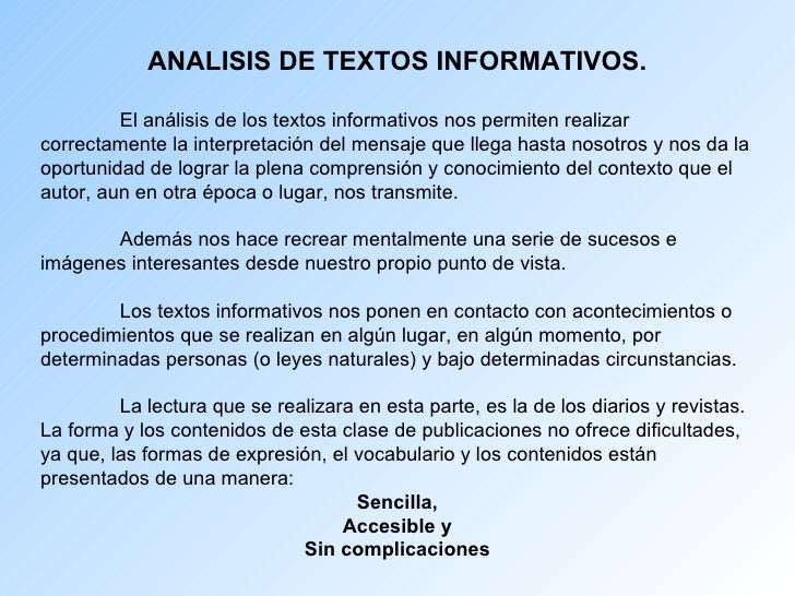 Texto Informativo