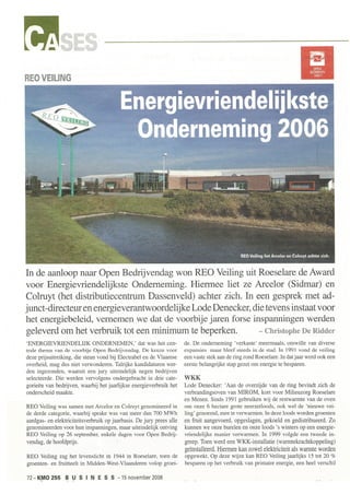 Energievriendelijkste onderneming 2006