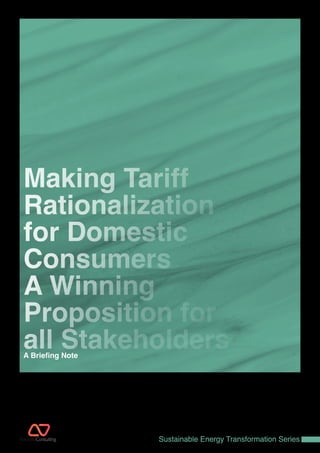 Making tariff rationalization for domestic consumers a winning ...