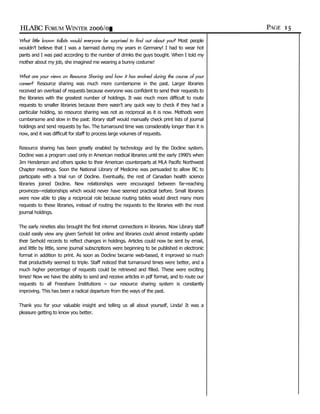 HLABC Forum: Winter 2006/2007