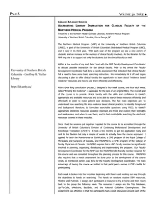 HLABC Forum: Winter 2006/2007