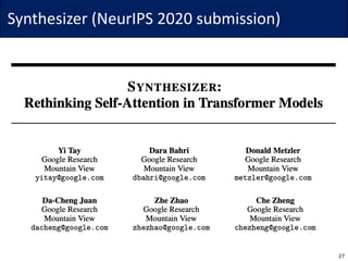 Synthesizer	(NeurIPS	2020	submission)
27
 