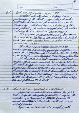 Biopsychology Assignment BPCC 102 - IGNOU