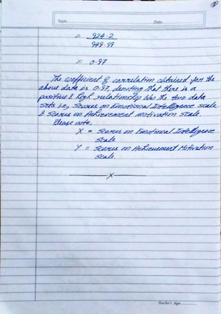 Mathematical Methods for Psychological Research Assignment - BPCC 104