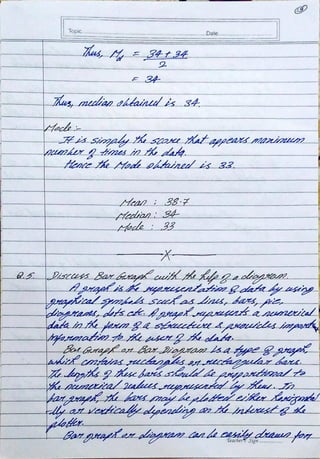 Mathematical Methods for Psychological Research Assignment - BPCC 104