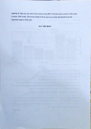 Mathematical Methods for Psychological Research Assignment - BPCC 104