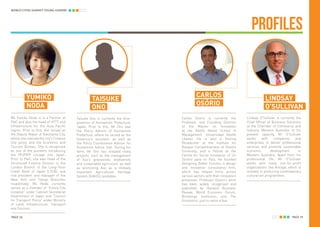 PROFILES
WORLD CITIES SUMMIT YOUNG LEADERS
PAGE 77PAGE 76
EDUARDO
RIVERA PEREZ
Eduardo Rivera Perez is currently
the outgo...