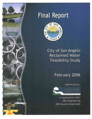 2006 City of San Angelo Reclaimed Water Feasibility Study