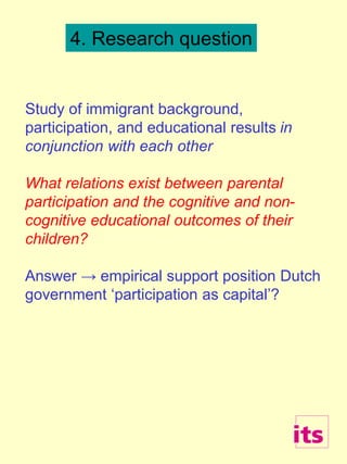 Geert Driessen (2006) ERCOMER Integration participation and education Pres.ppt