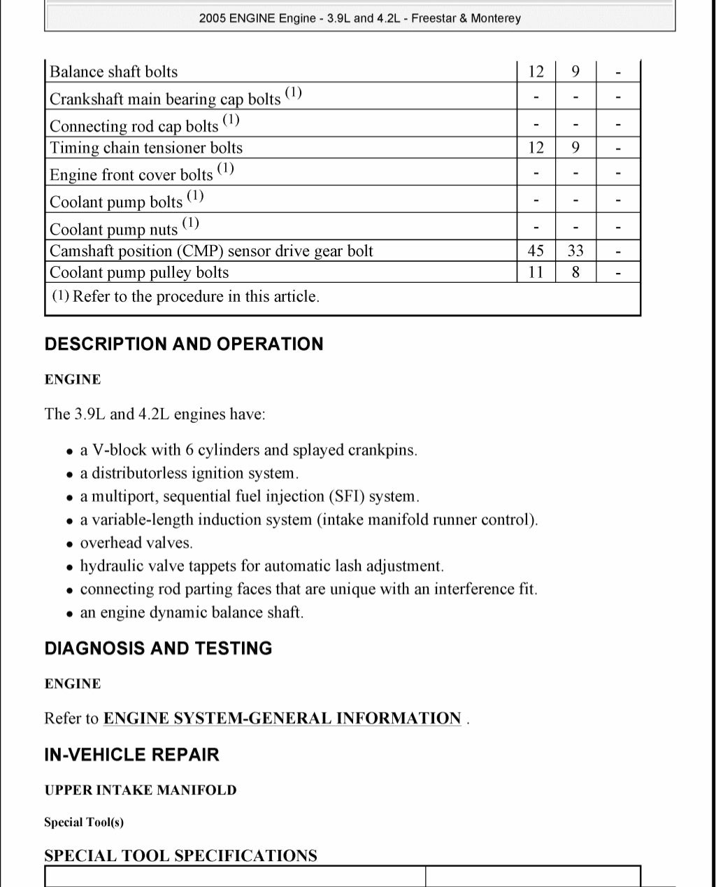 2006 ford freestar service repair manual