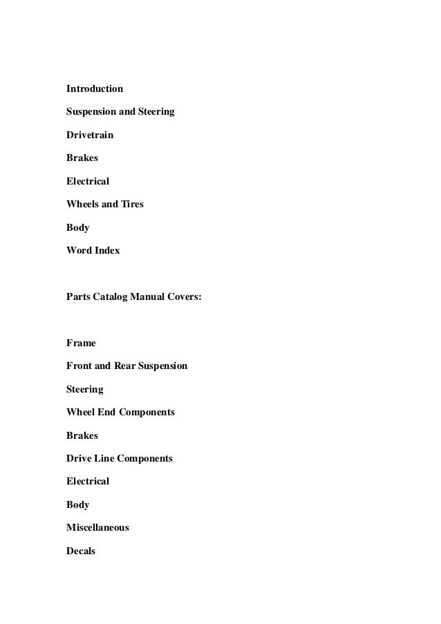 2006 GEM Global Electric Motorcars Parts Catalog and Service Repair W…