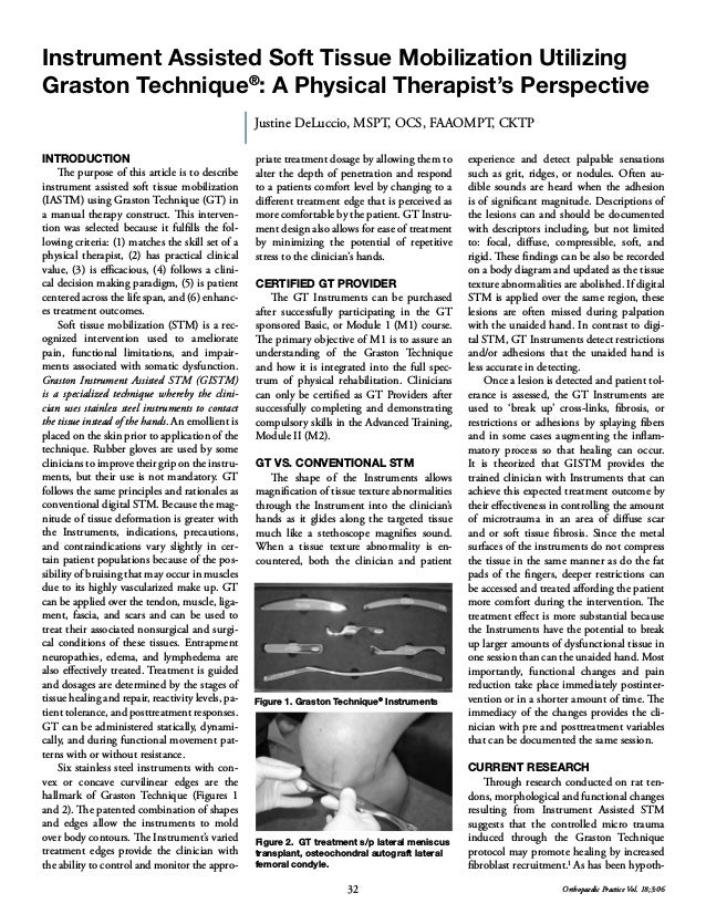 InstrumentAssisted SoftTissue Mobilization