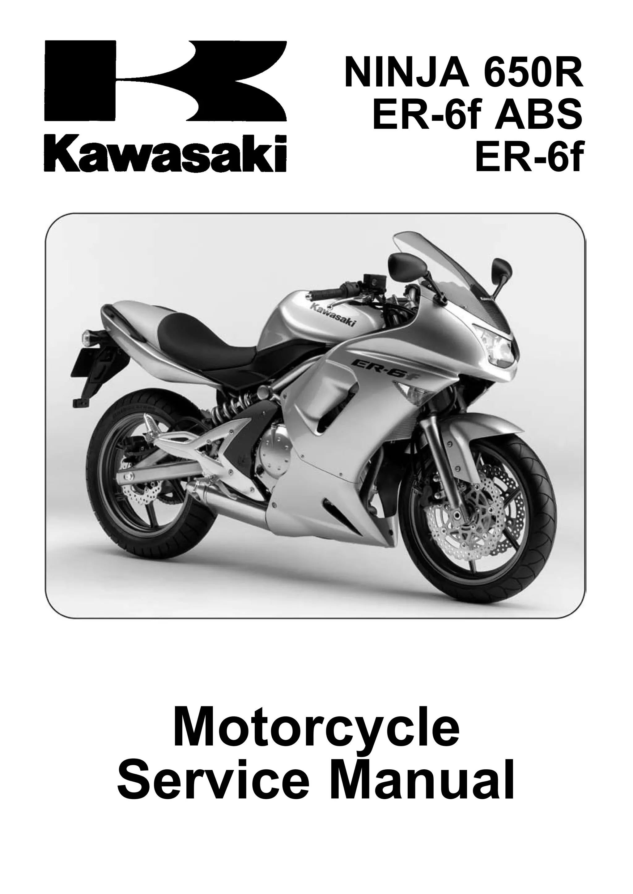2006 kawasaki ex650 a6f service repair manual | PDF