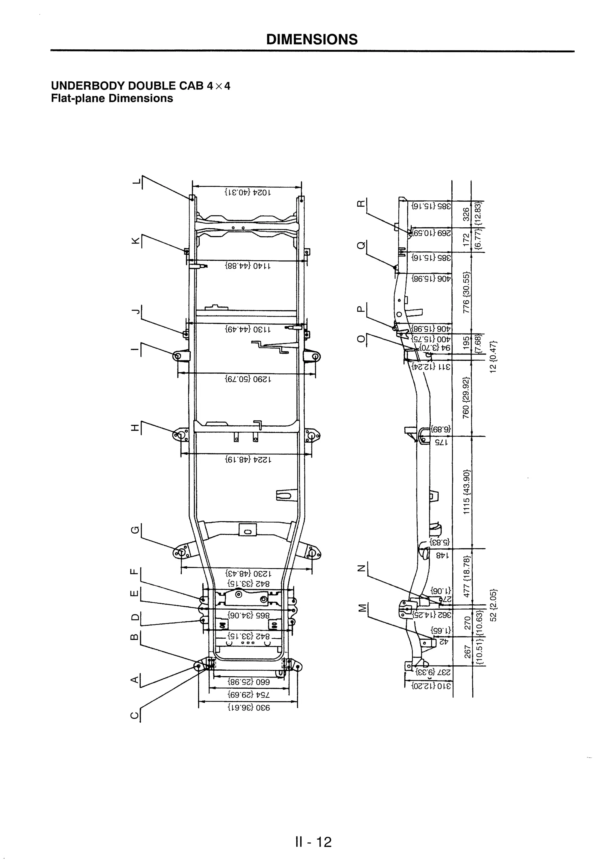 manual de medidas de carroceria y chasis ranger courier (ford) | PDF