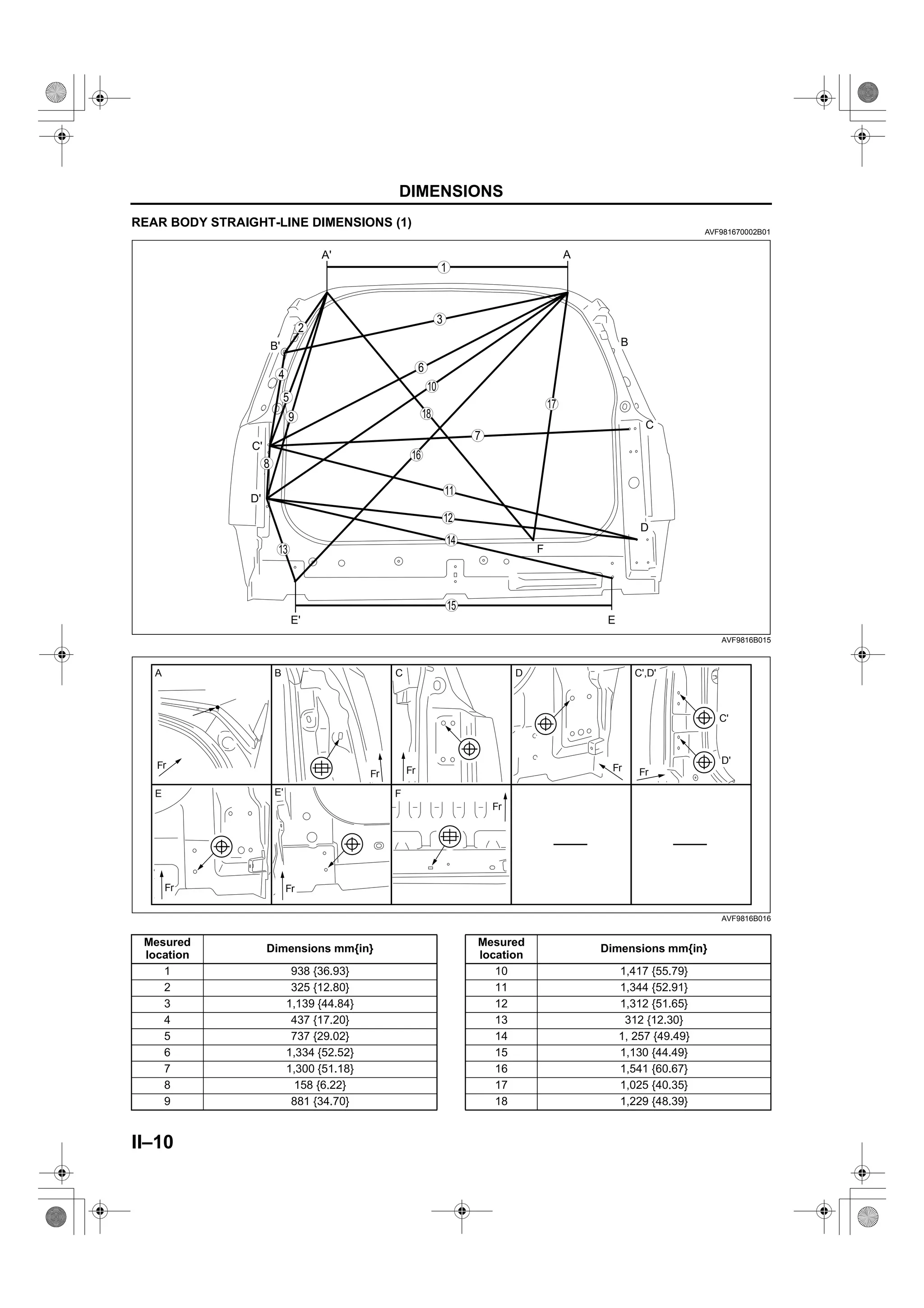 manual de medidas de carroceria y chasis ranger courier (ford) | PDF