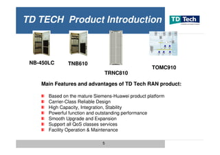 2006 TD-Tech TD-SCDMA Products