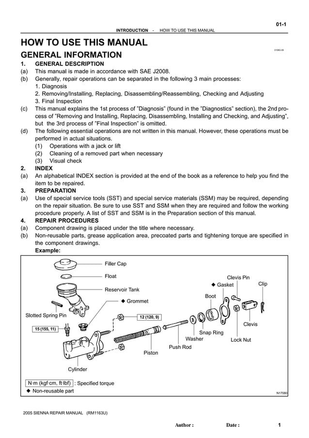 2006 toyota sienna service repair manual PDF