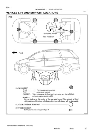 2006 toyota sienna service repair manual | PDF