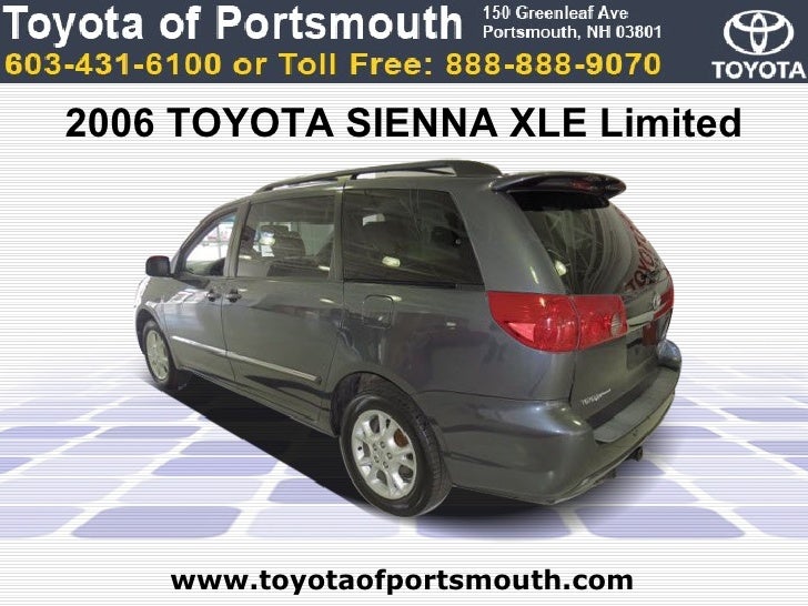 2006 sienna xle limited