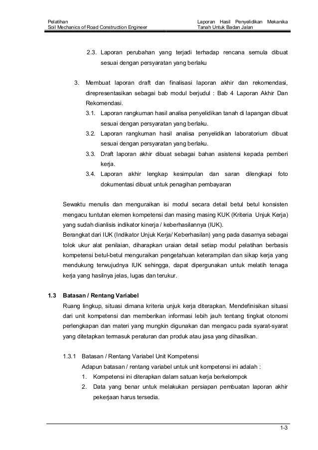 2007 06 Laporan Hasil Penyelidikan Tanah Untuk Badan Jalan