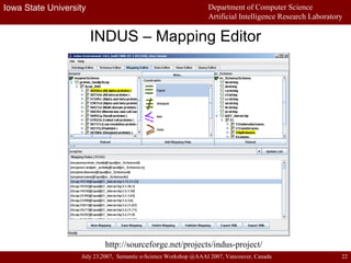 INDUS – Mapping Editor http://sourceforge.net/projects/indus-project/ 