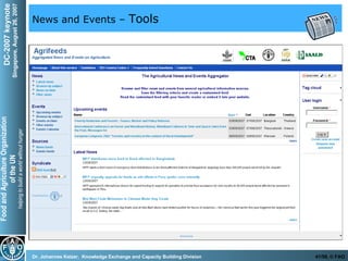 News and Events –  Tools 