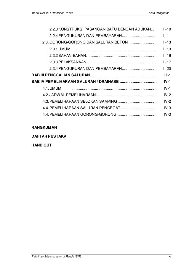 2007 08 Pekerjaan Drainase