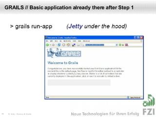 GRAILS // Basic application already there after Step 1 