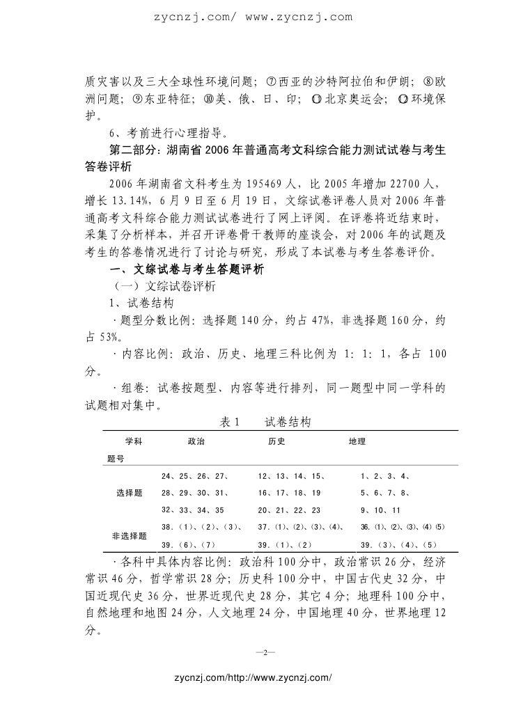 07年高考高三地理教学和复习策略