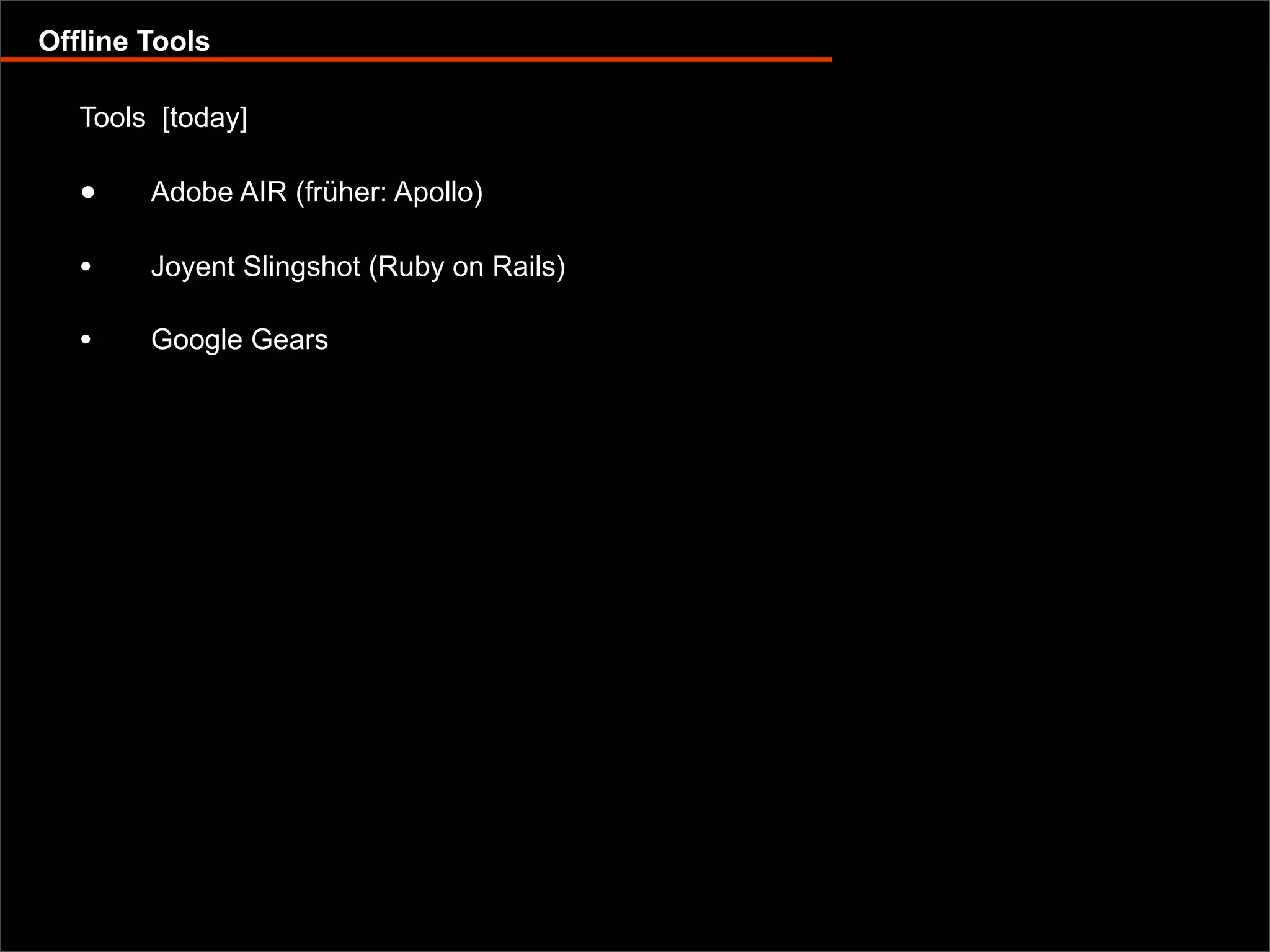 Offline capable web applications with Google Gears and Dojo Offline