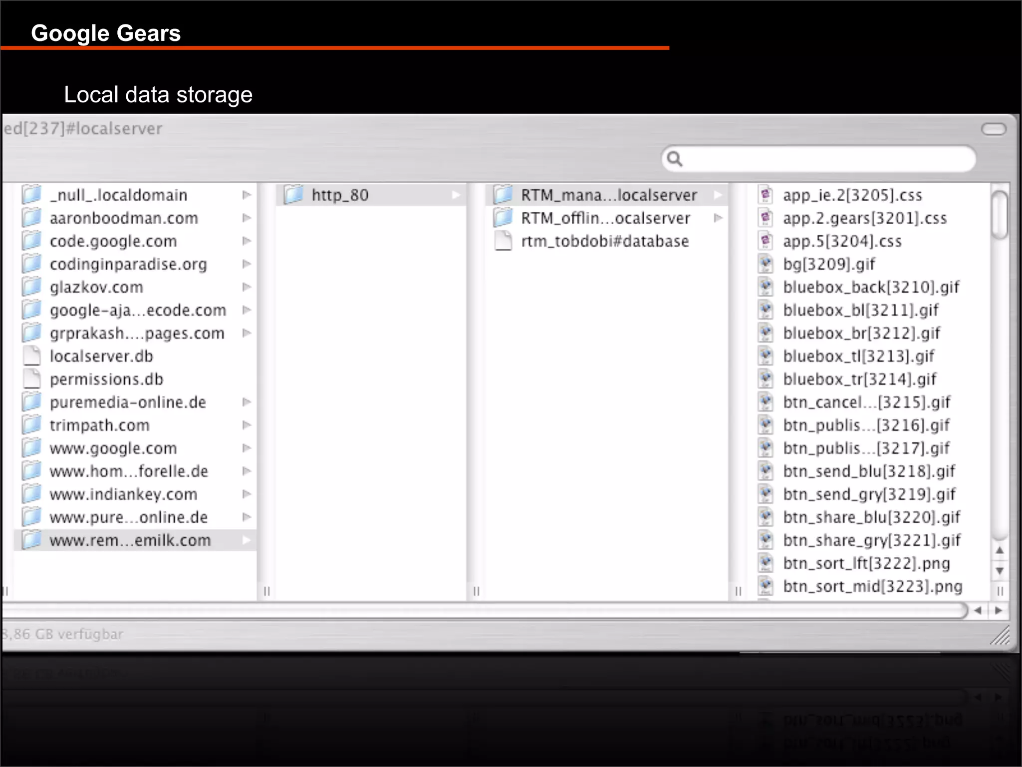 Offline capable web applications with Google Gears and Dojo Offline