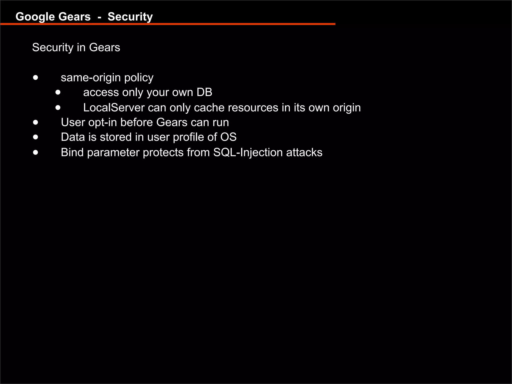 Offline capable web applications with Google Gears and Dojo Offline