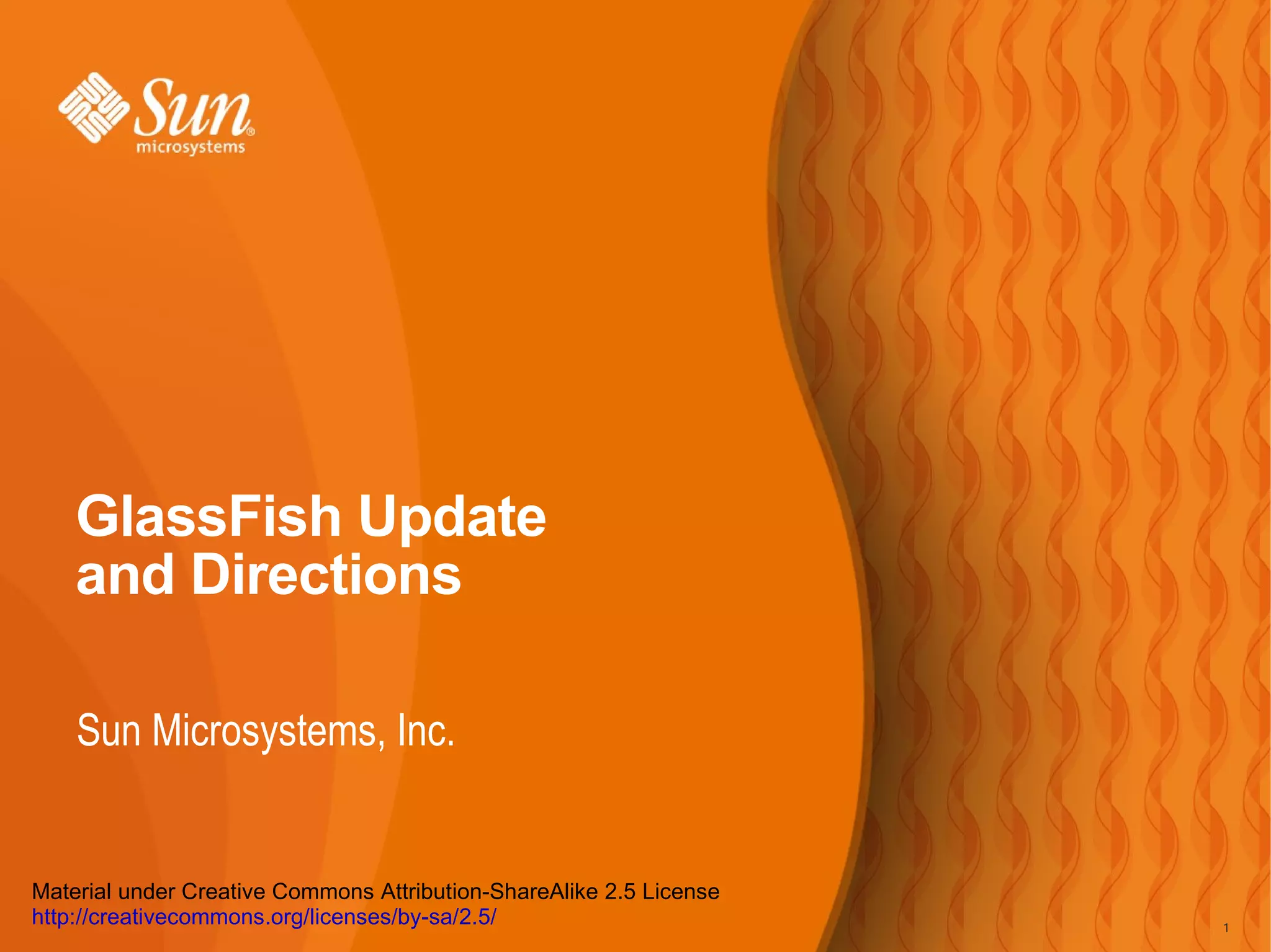 GlassFish Update and Directions Karim Mazouni November 2007 PPT
