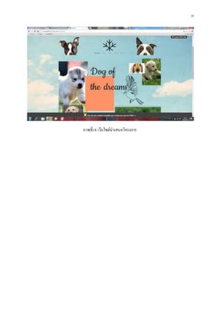 29
ภาพที่18 เว็บไซด์นาเสนอโครงการ
 